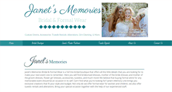 Desktop Screenshot of janetsmemories.com